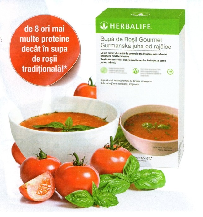 Supa de rosii gourmet Herbalife,unul din cele mai eficiente produse de slabit Herbalife