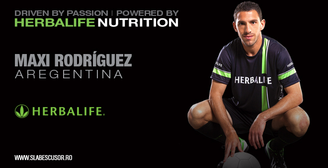 Maxi Rodriguez, sponsorizat nutritional de Herbalife