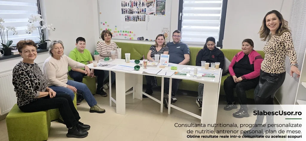 La Clubul de Nutritie din Gavana, in Pitesti, in parcare la Lidl, Complex Lumina Park, oameni dragi invata sa isi controleze greutatea si sa slabeasca in mod sanatos sub inddrumarea consultantului de nutritie Ani Oprescu